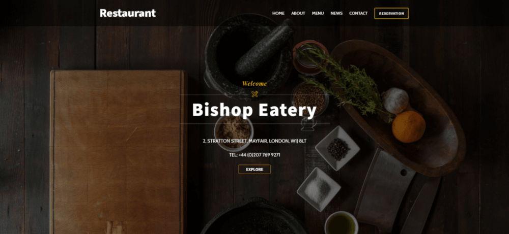 Oncomp Restaurant website